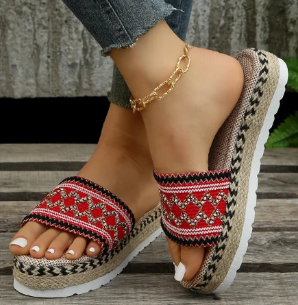 Stilla | Weave Kvinder Tøfler Platform Sommer