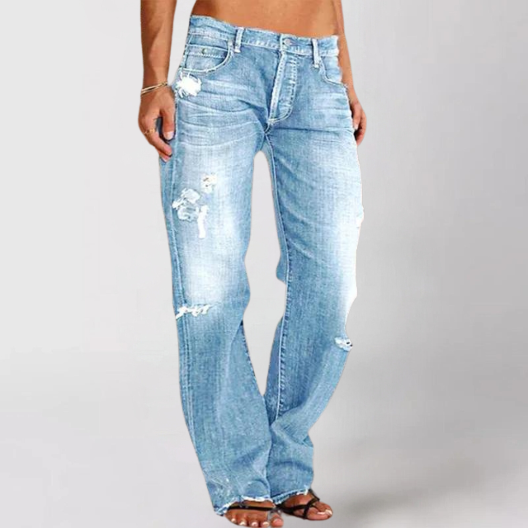 Stilla | Løs Bred-ben Denim Jeans