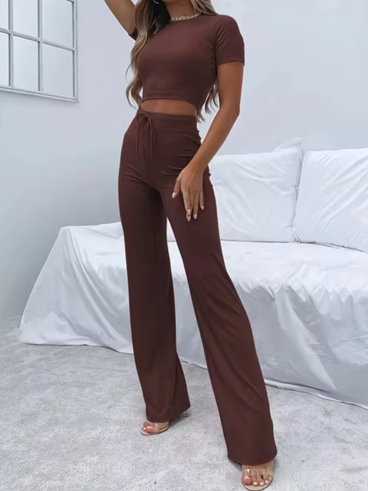 Stilla | Ensemble Crop Top Og Bukser
