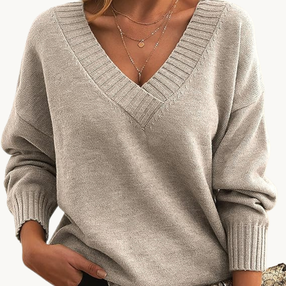Stilla | Pullover i kasmir med v-hals til damer