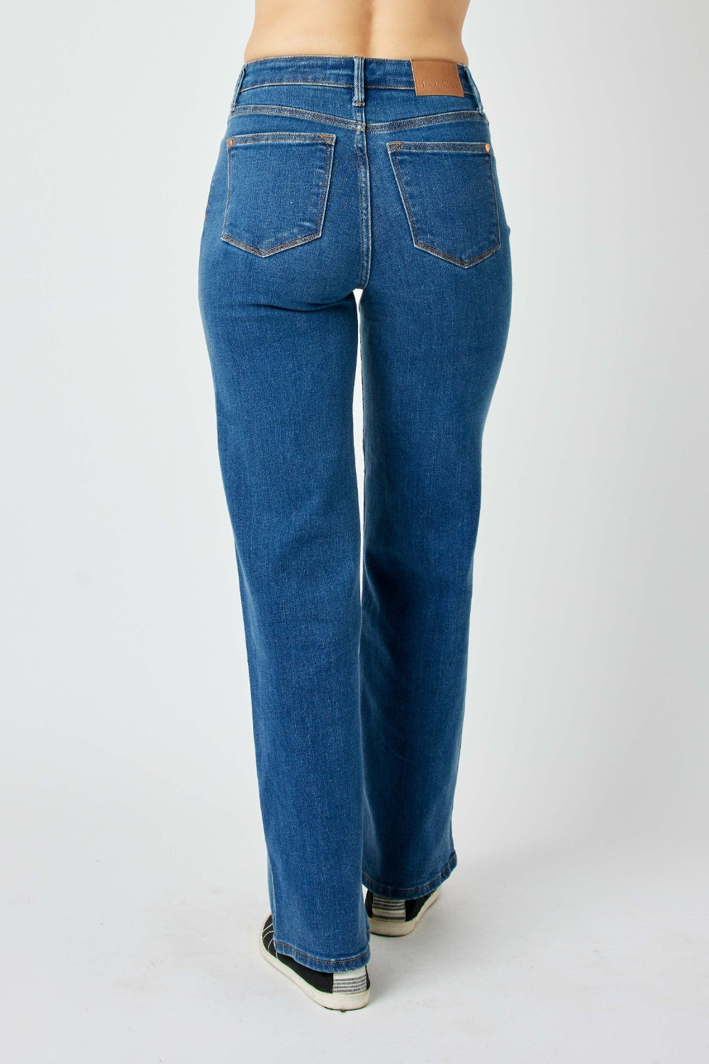 Stilla | Blå Fuld Størrelse Høj Talje Straight Jeans