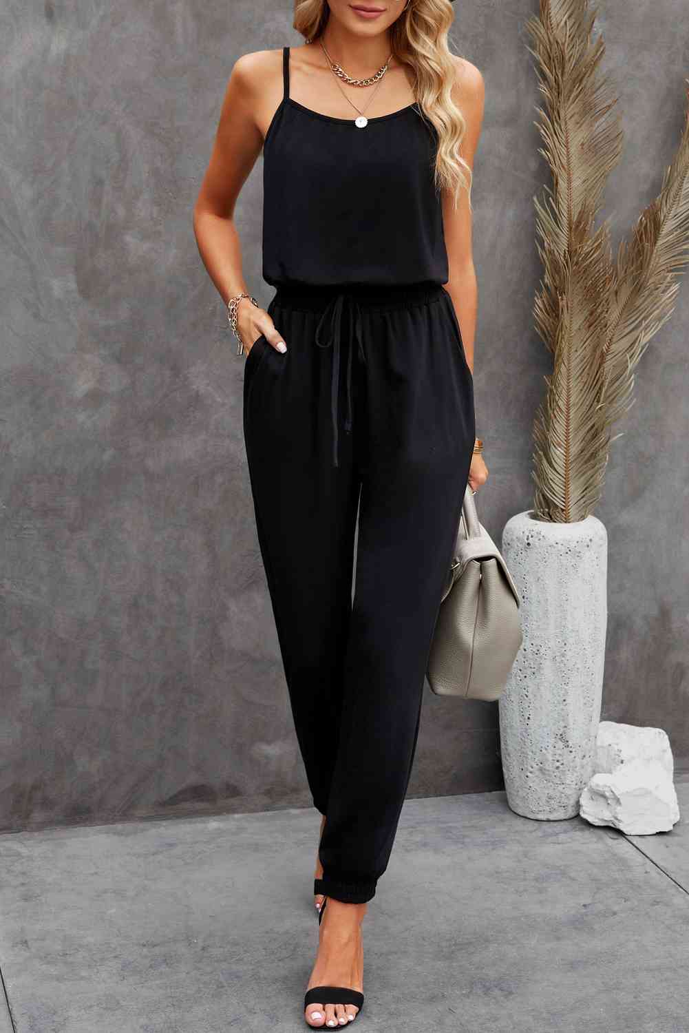 Stilla | Strop Jumpsuit Med Lommer
