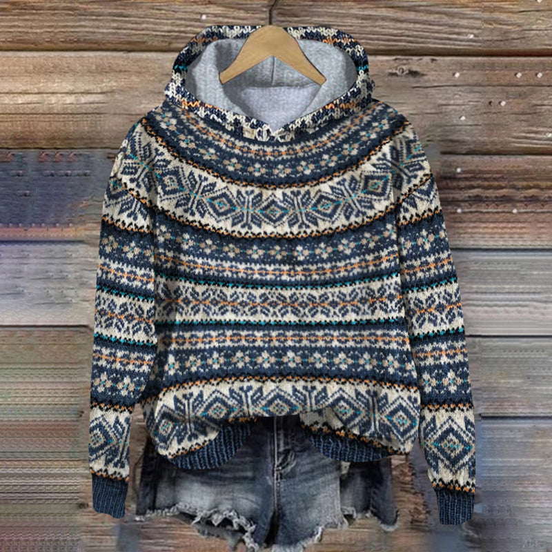 Stilla | Sweater Med Hætte Af Islandsk Uld