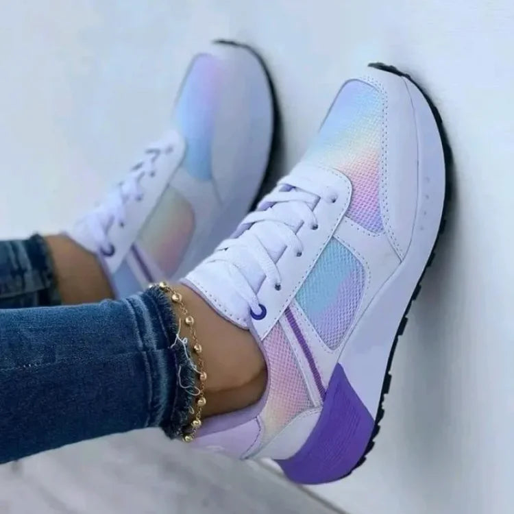 Stilla | Sko Front Snørebånd Wedge Sneakers