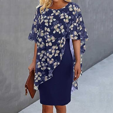 Stilla | Kjole med Blomsterprint og Syninger