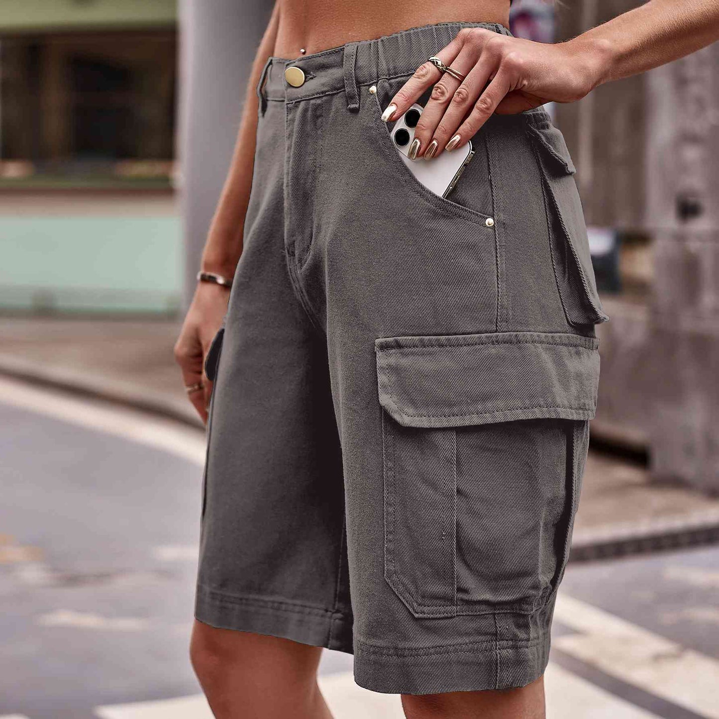 Stilla | Cargo Shorts Med Lommer