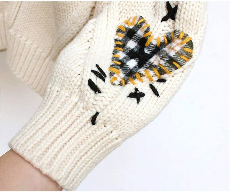 Stilla | Strikket jakke med patchwork-accenter