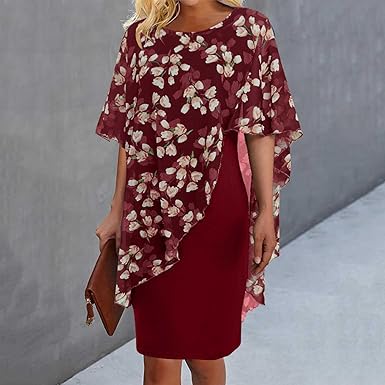 Stilla | Kjole med Blomsterprint og Syninger