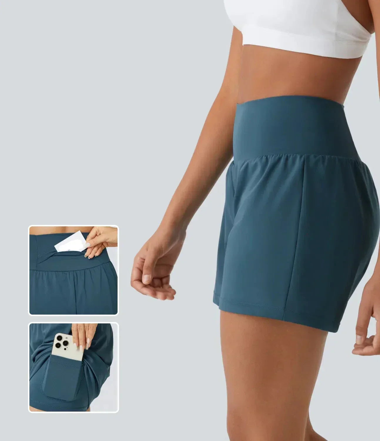 Stilla | Yoga Shorts Med Høj Talje