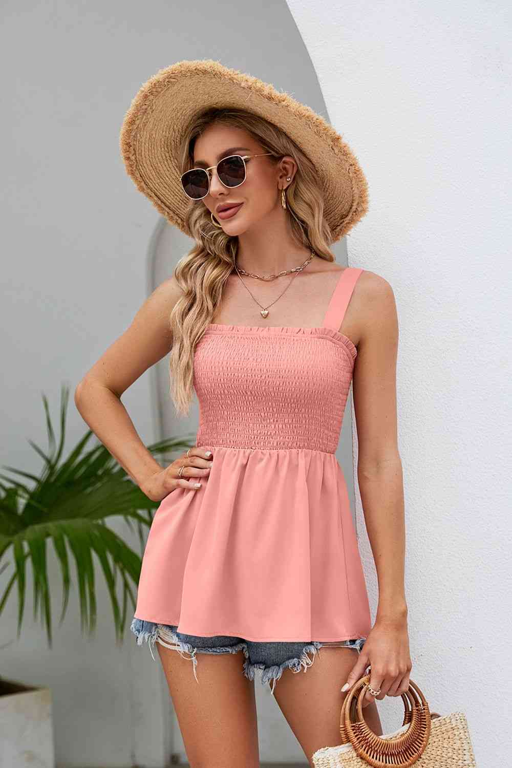 Stilla | Square Neck Babydoll Tank