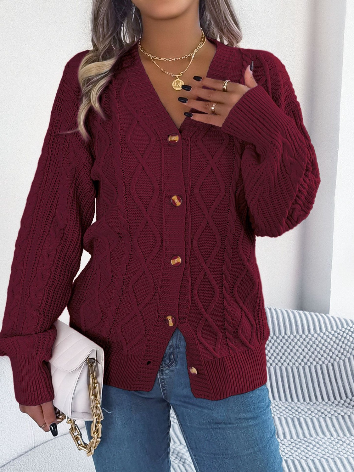 Stilla | Strik Langærmet Cardigan