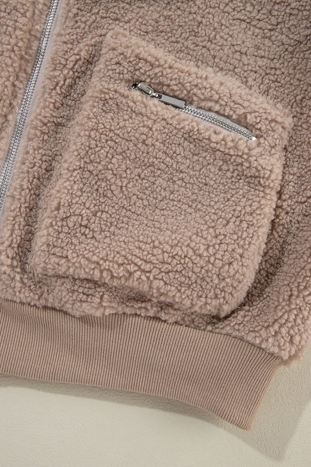 Stilla | Teddyjakke med Lynlås Polyester Varm & Moderne
