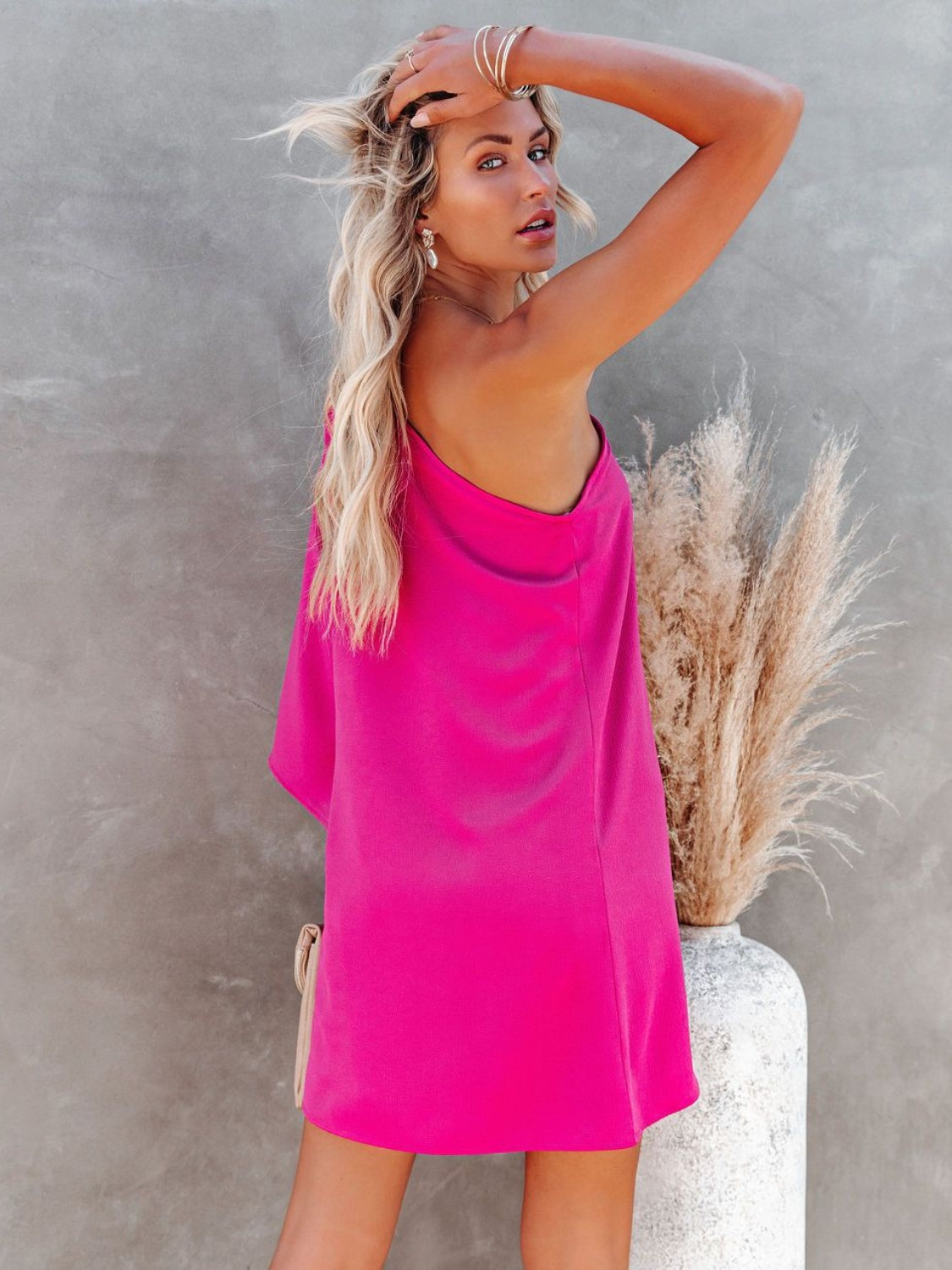 Stilla | Skulder Kimono Ærme Mini Kjole