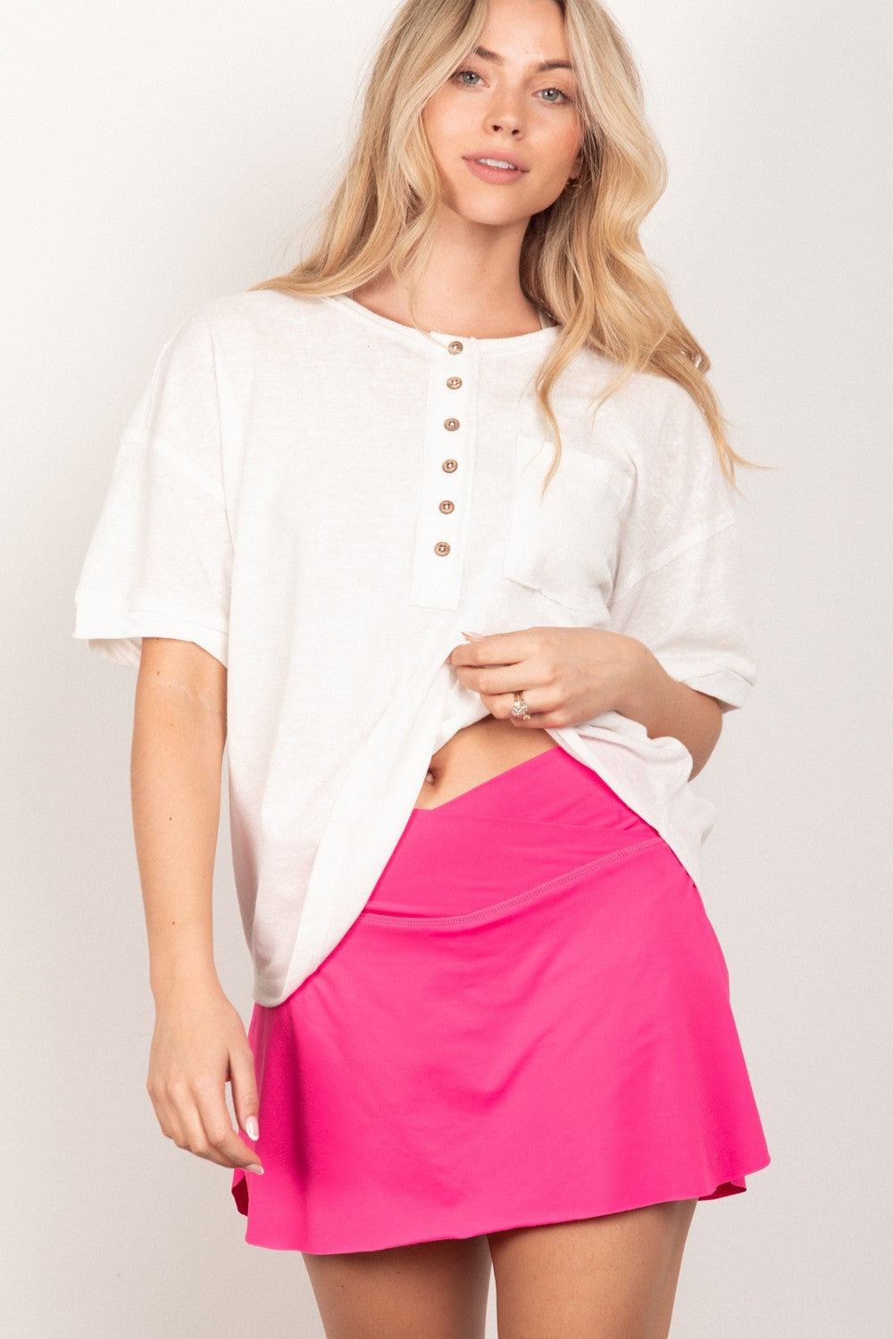 Stilla | J Twisted Sleeve Band Halv Knap Top