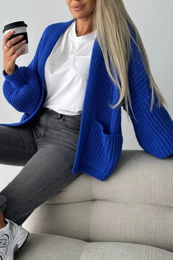 Stilla | Cardigan Coad Med Lange Ærmer Og Lommer