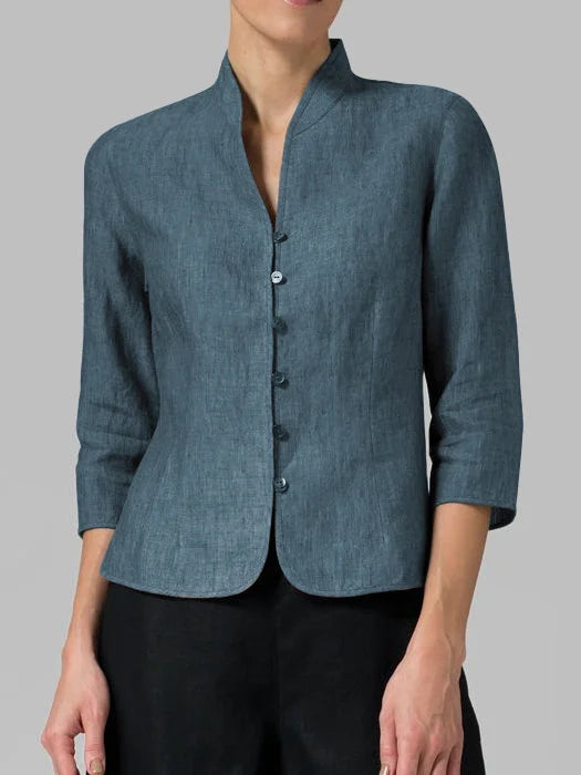 Stilla | Cotton Linen Strikketrøje Til Stilfuld og Komfortabel Brug