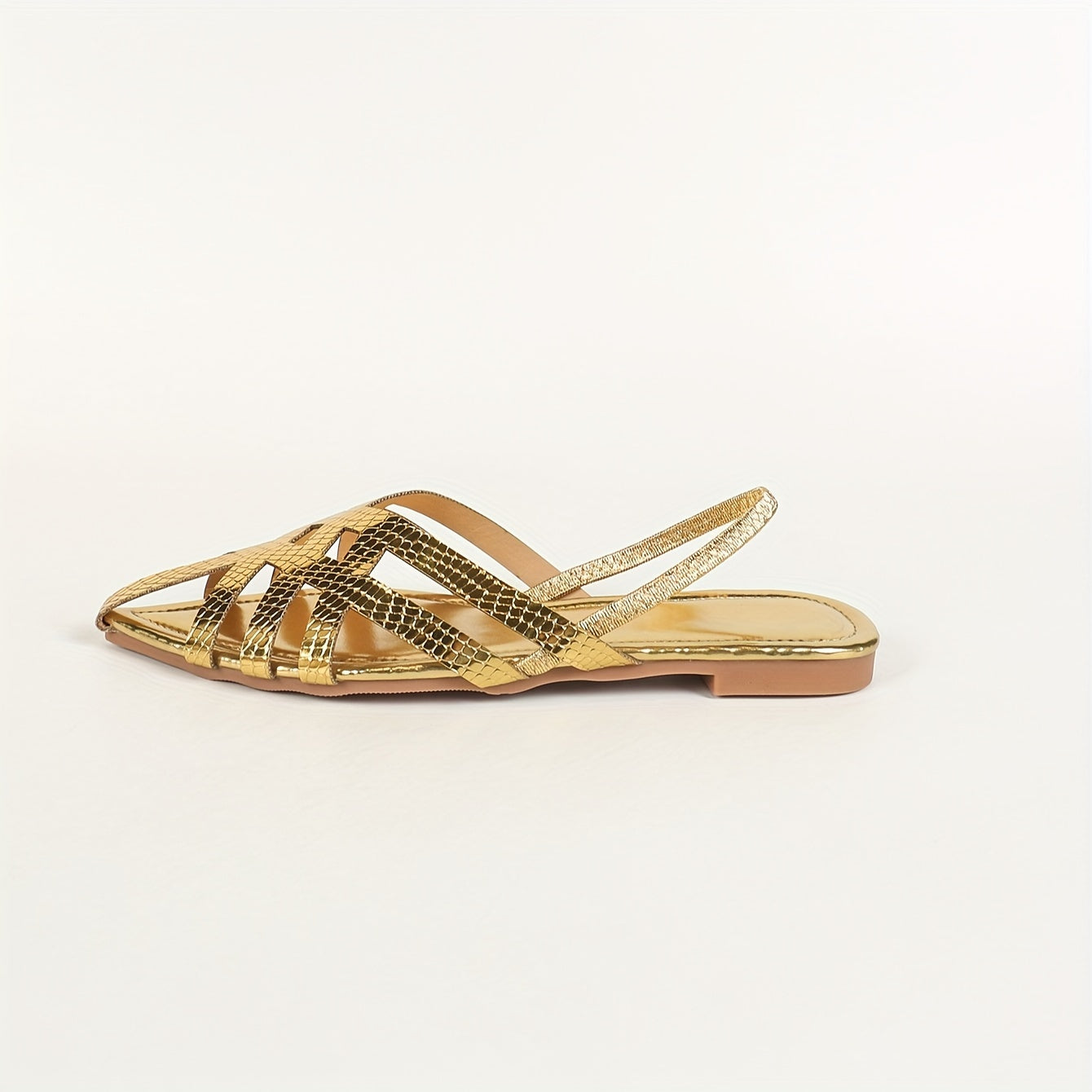 Stilla | Dame Sandaler Golden Lace Hollow Head
