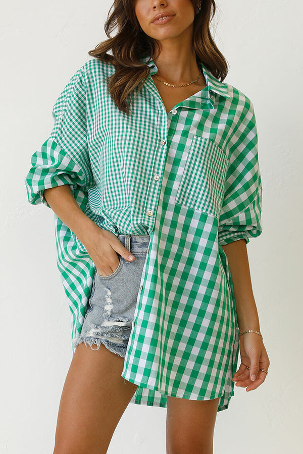 Stilla | One Split Wonder Plaid Knap Skjorte
