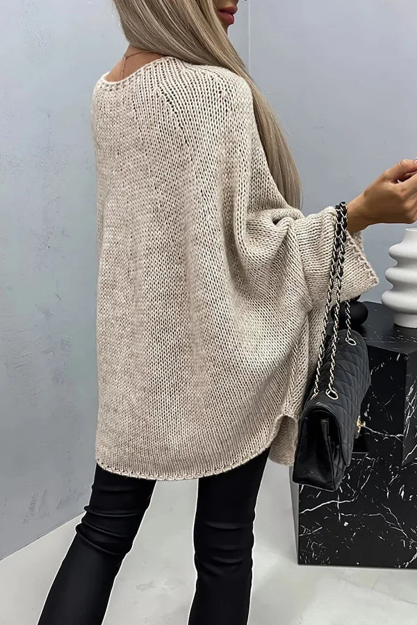 Stilla | Løst Skåret Strik-poncho