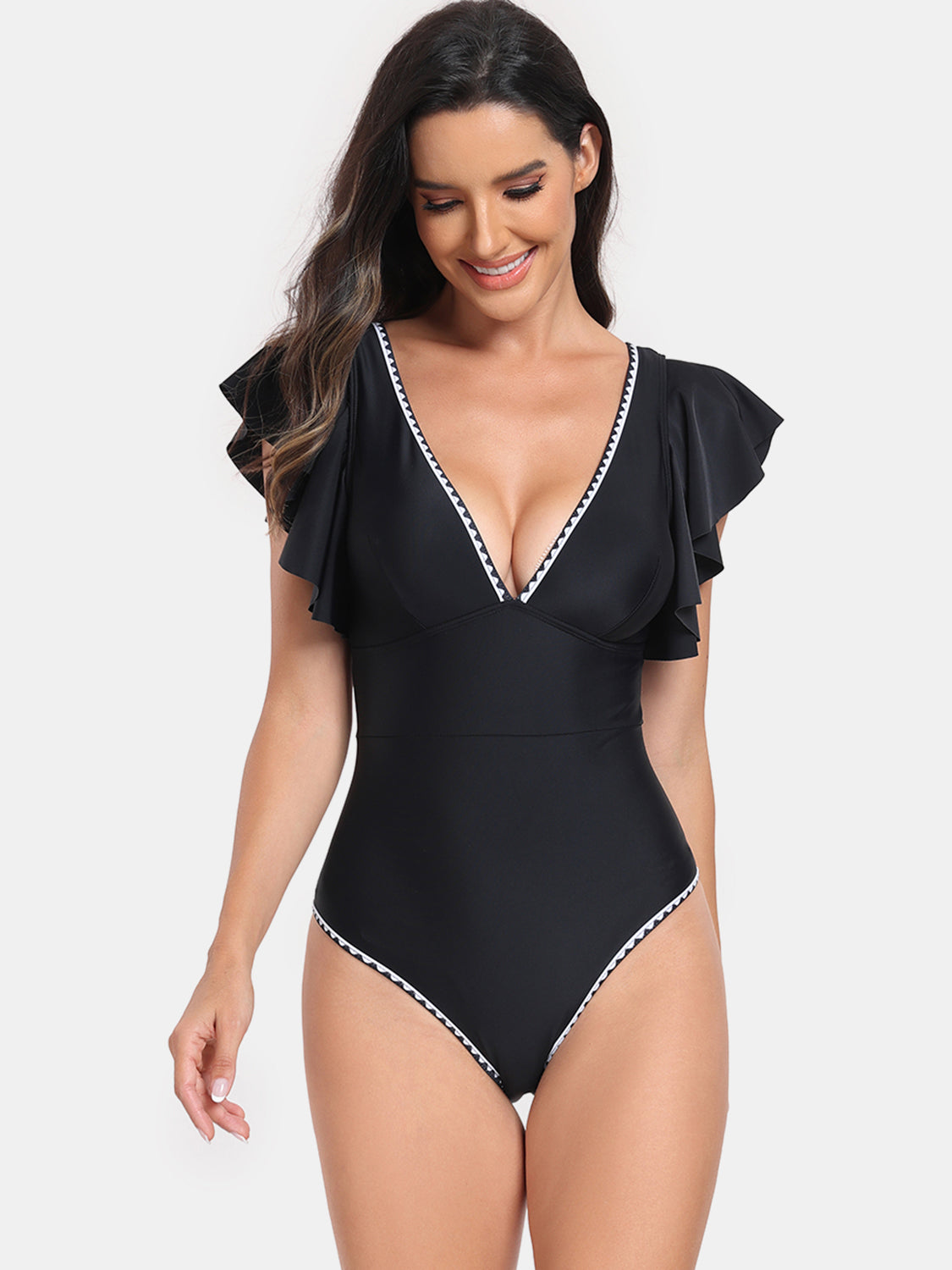 Stilla | Cap Sleeve Én-delet Badetøj