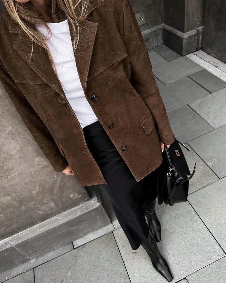 Stilla | Klassisk Ruskindsblazer