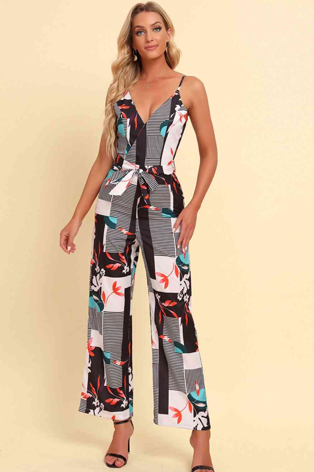 Stilla | Spaghetti Strap Bundet Jumpsuit