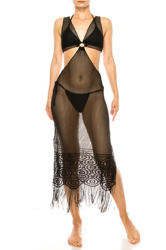 Stilla | Hæklet Med Glimmer Bund Mid Cutout Cov
