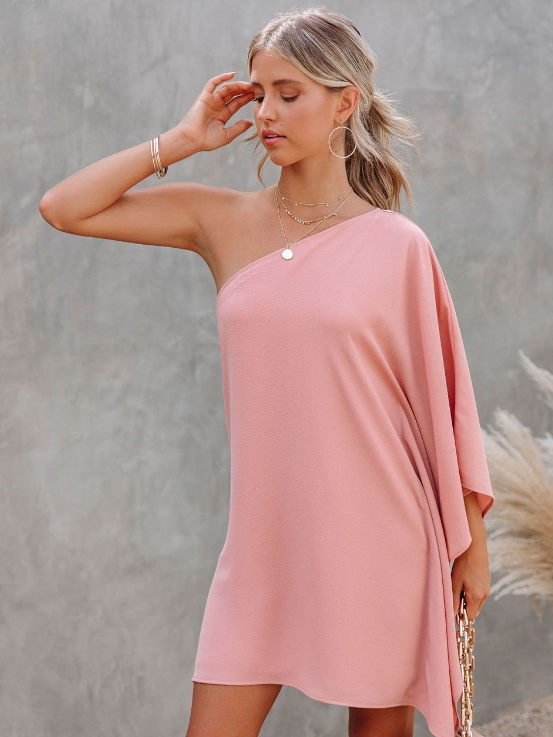 Stilla | Skulder Kimono Ærme Mini Kjole