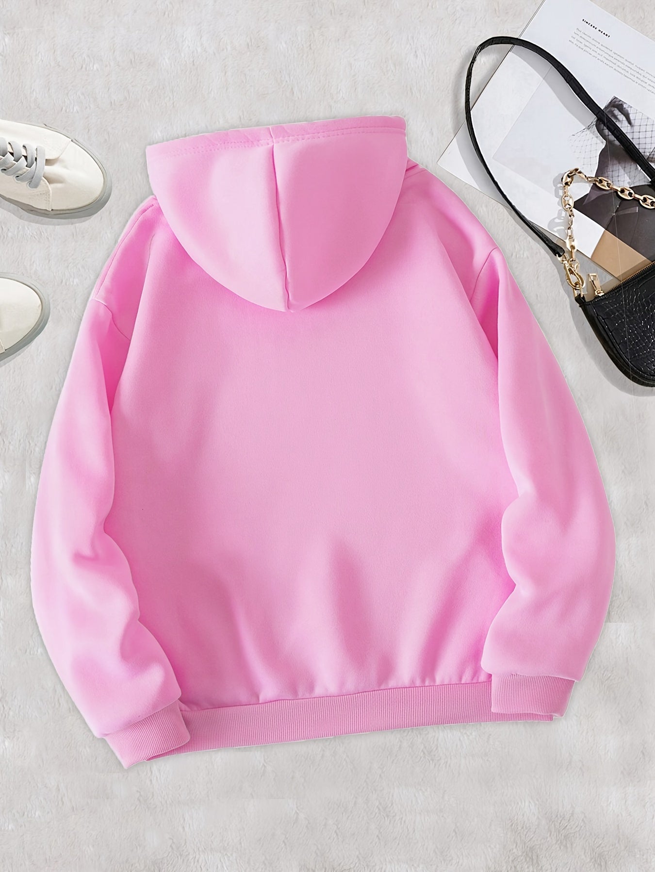 Stilla | Hoodie med kængurulomme og tryk New York