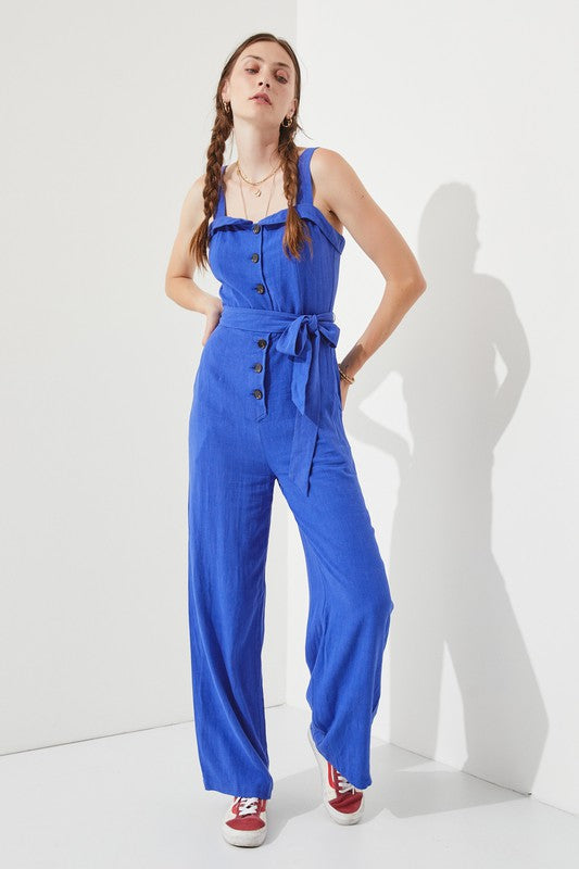 Stilla | Justerbar Strop Knapp Ned Jumpsuit