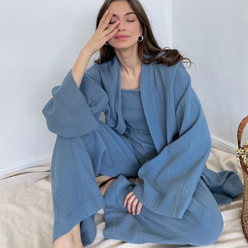 Stilla | Kimono Blazer Bundet Top Bred Ben Bukser Co Ord Sæt