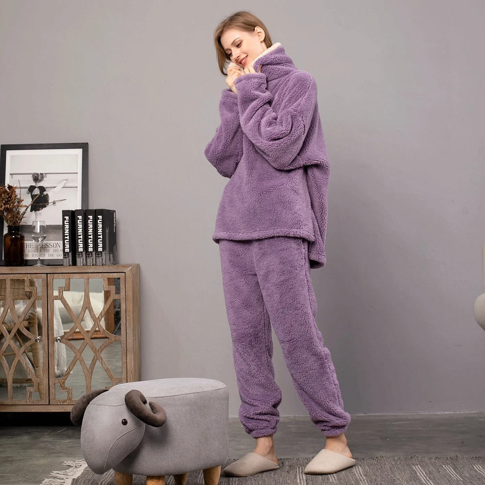 Stilla | Sæt Af Tykke Fleece-Pyjamaser