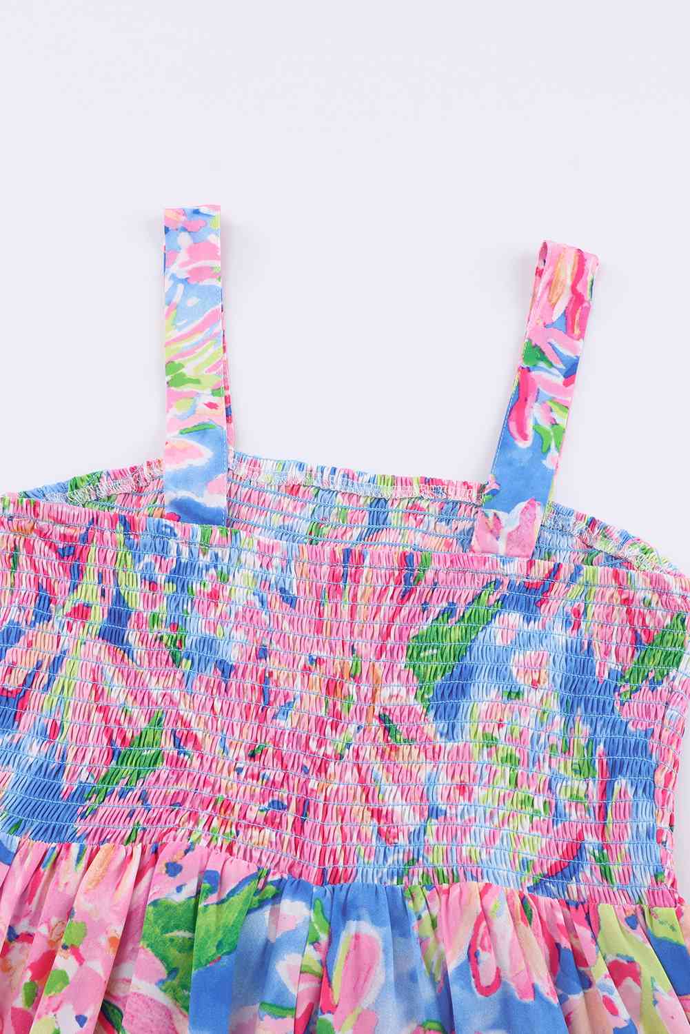 Stilla | Smocked Square Neck Jumpsuit Med Lommer