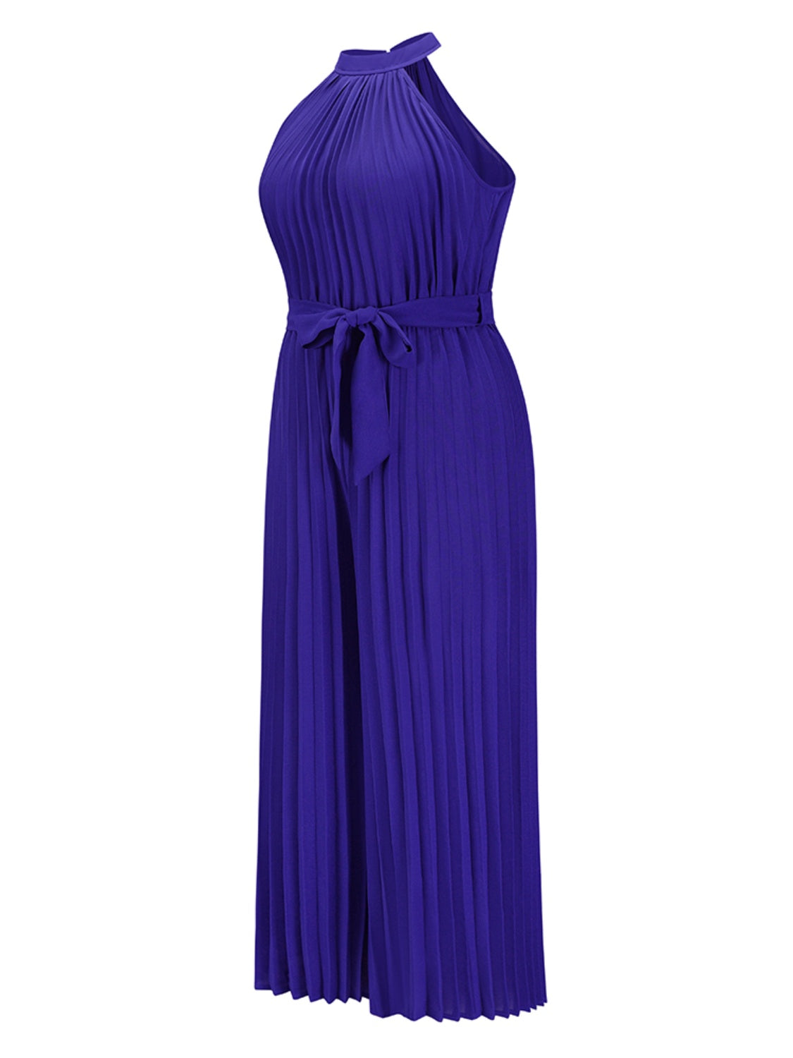 Stilla | Bundet Plisseret Ærmeløs Jumpsuit