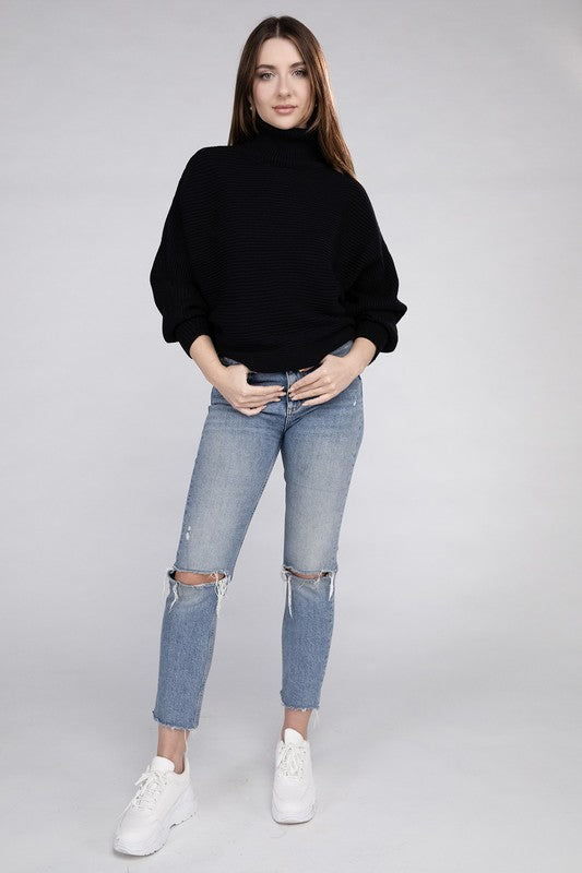 Stilla | Dolman Ærme Turtleneck Sweater