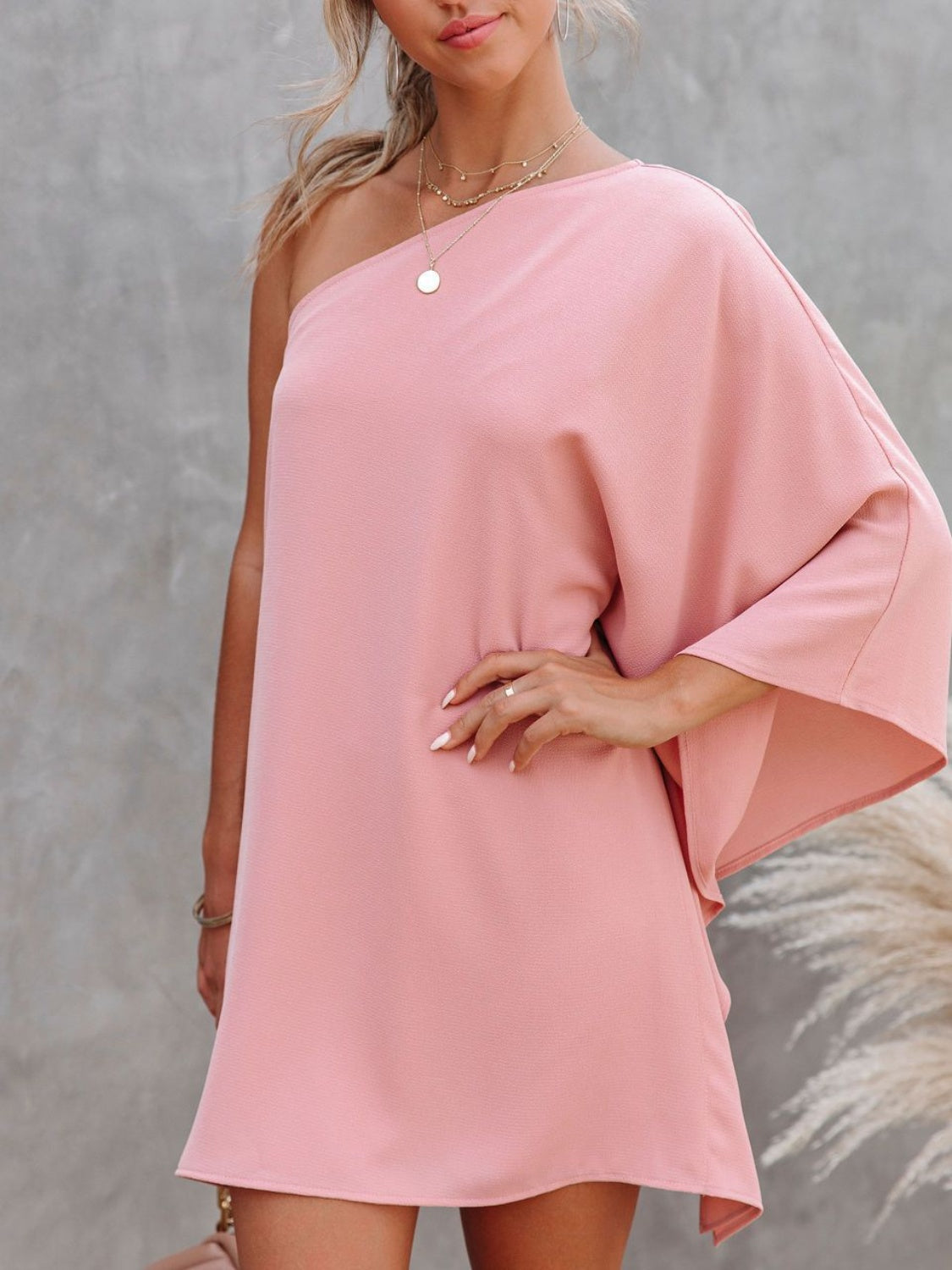 Stilla | Skulder Kimono Ærme Mini Kjole