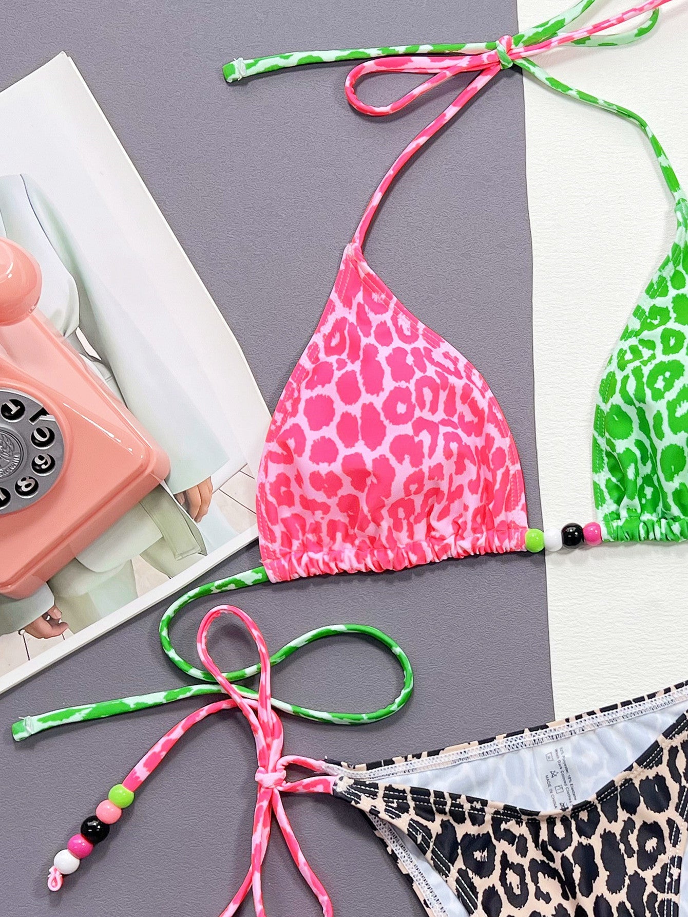 Stilla | Tied Halter Neck Bikini Sæt