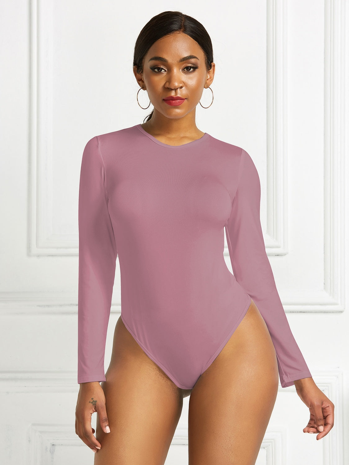 Stilla | Hals Langærmet Bodysuit