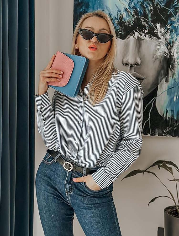 Stilla | Stribet Button up Skjorte