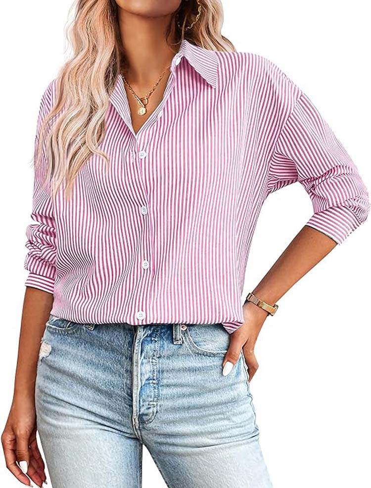 Stilla | Stribet Button up Skjorte
