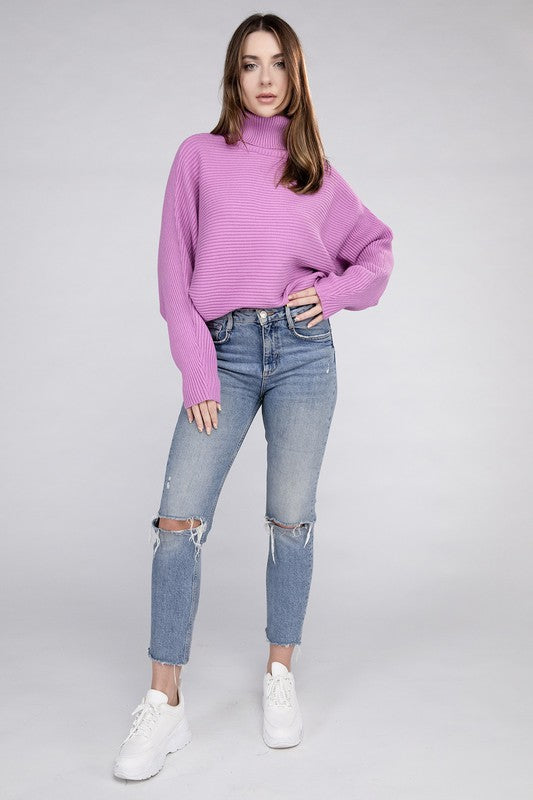 Stilla | Dolman Ærme Turtleneck Sweater