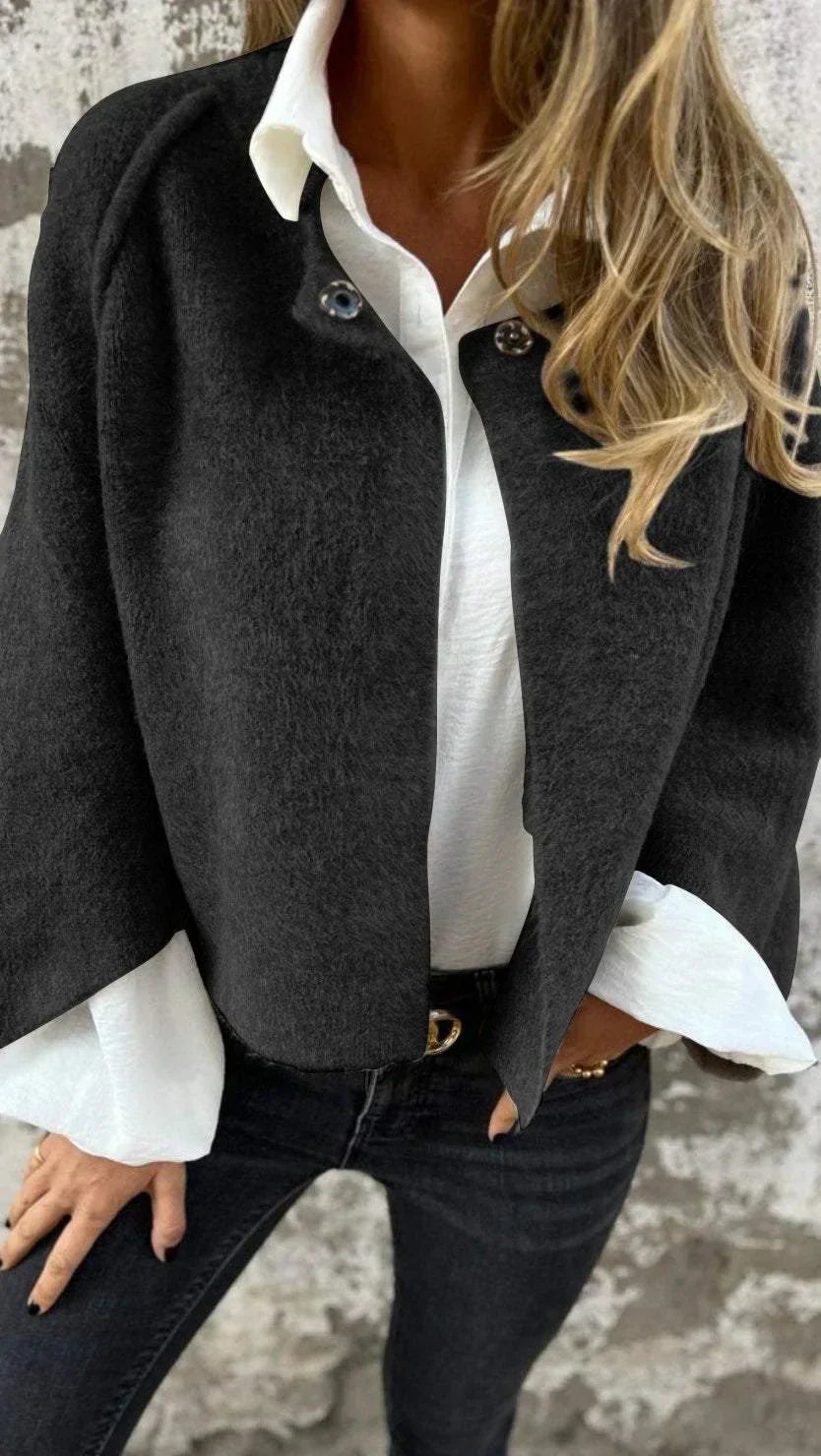 Stilla | Elegant Kort Strikjakke Til Alsidige Outfits