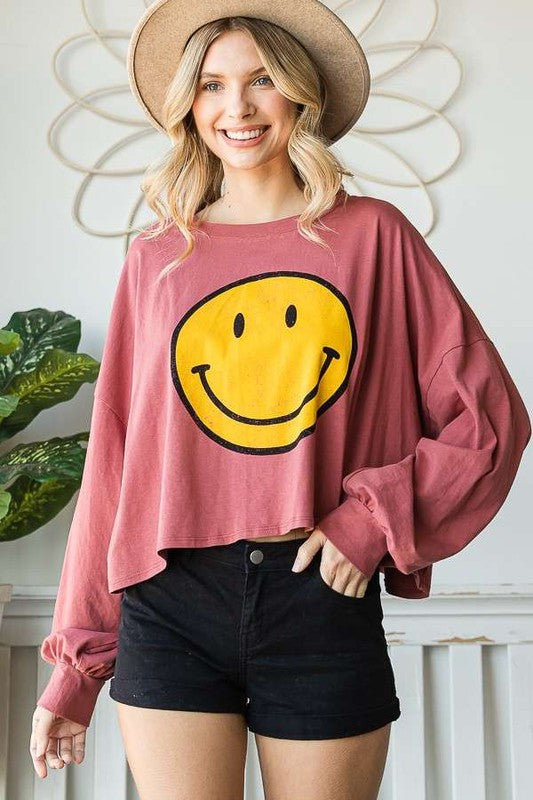 Stilla | Face Lange Ærme Crop Top