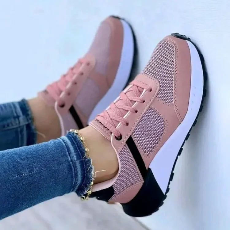 Stilla | Sko Front Snørebånd Wedge Sneakers