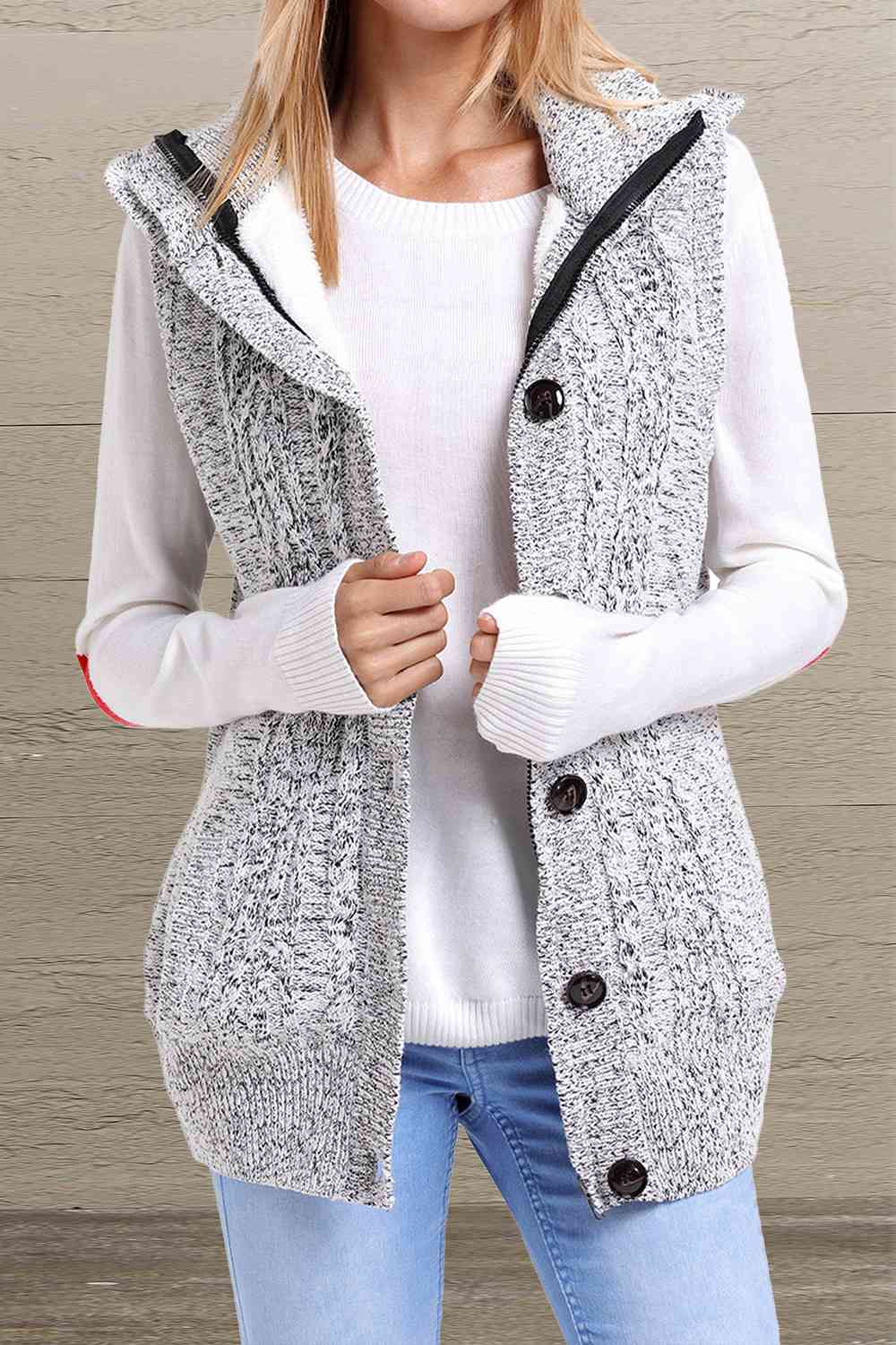 Stilla | Lynlås Lukning Hætte Sweater Vest