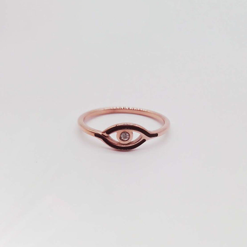Dame ring med stilfuldt øje-design Stilla
