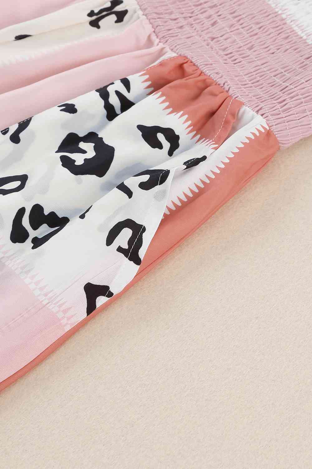Stilla | Farveblok Smocked Jumpsuit