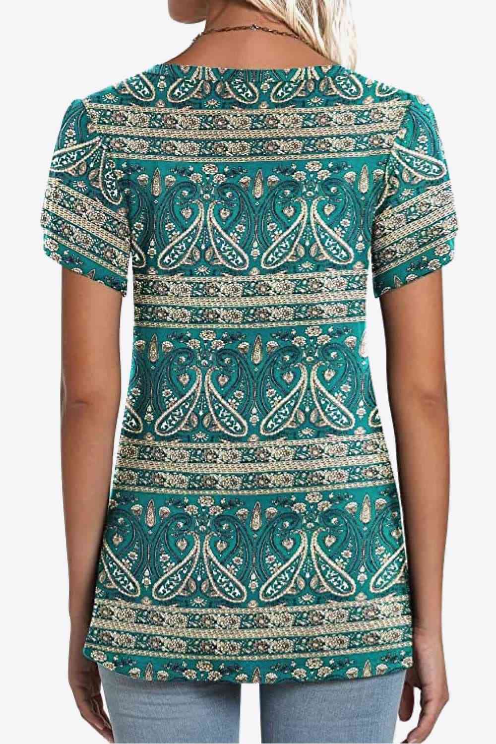 Stilla | Petal Sleeve V-hals Bluse