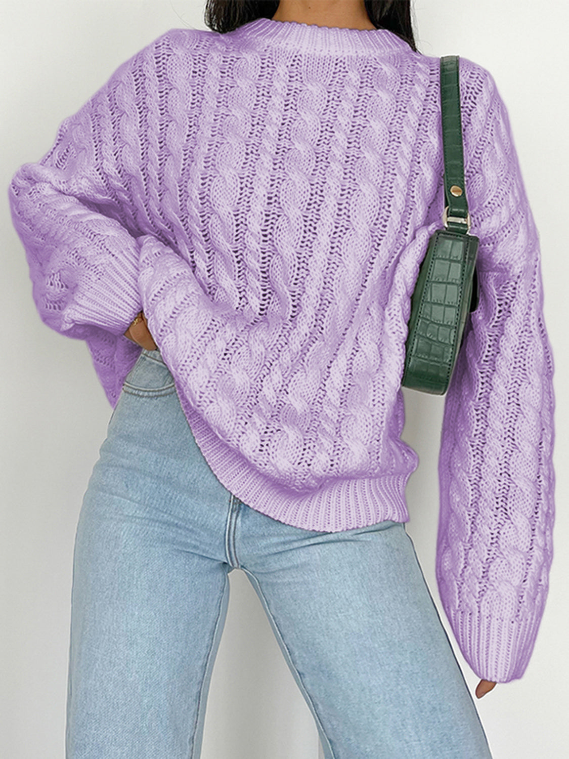 Stilla | Rund Ærme Kabel-Strik Sweater
