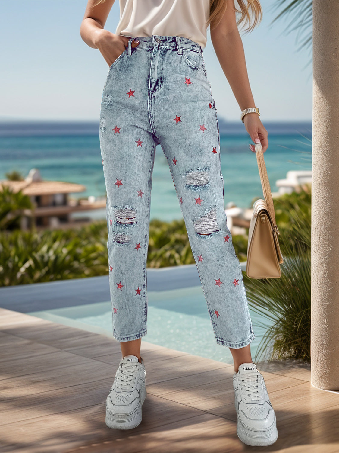 Stilla | Star Jeans med Lommer